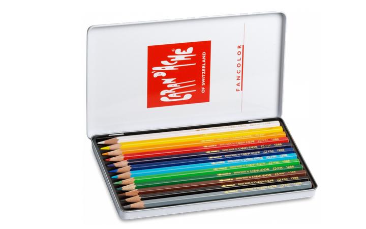 Productafbeelding Caran d'Ache Fancolor Farbstifte Metallschachtel (Veelkleurig, 12 x)