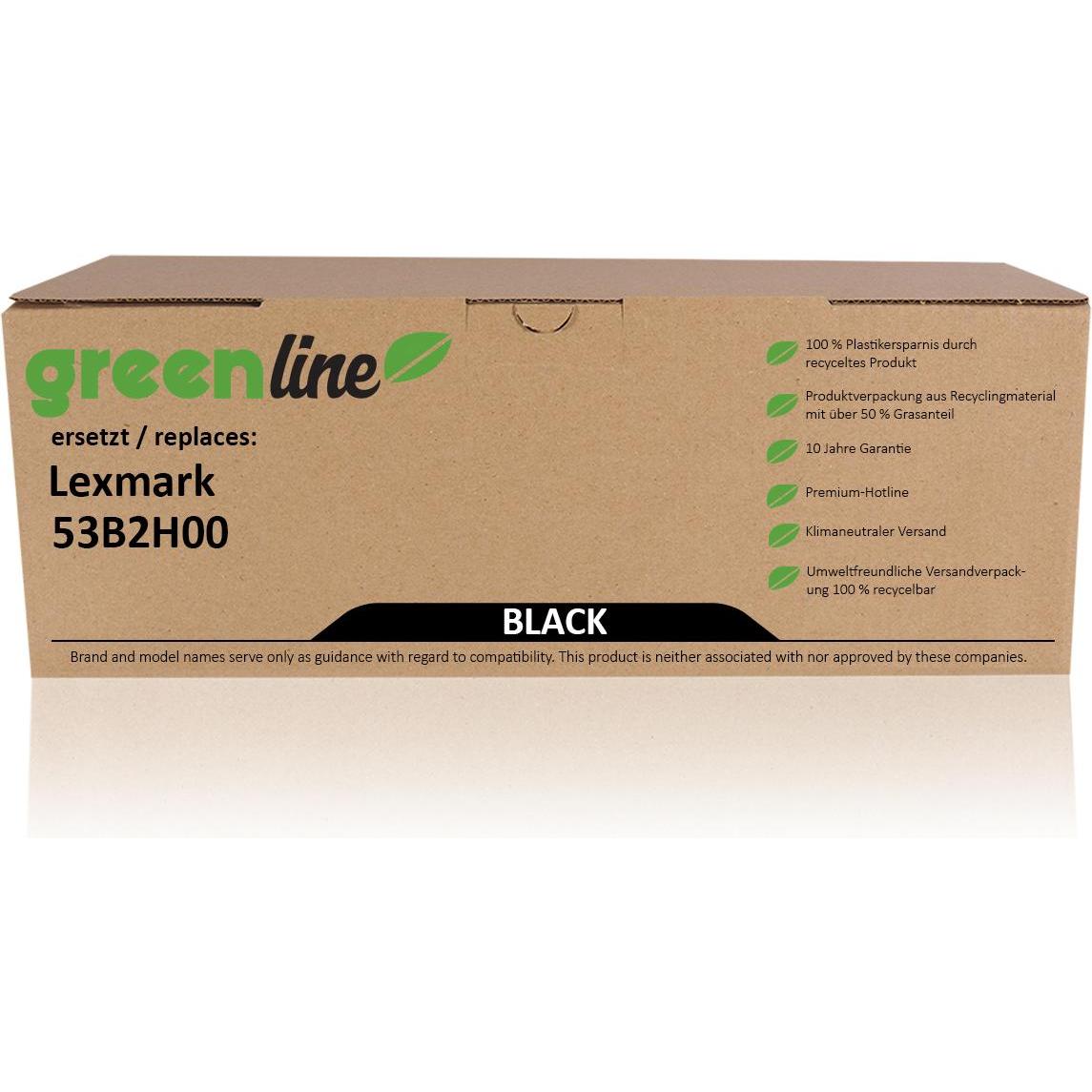 Inkadoo, Toner, Toner greenline ersetzt Lexmark 51B2H00 Toner