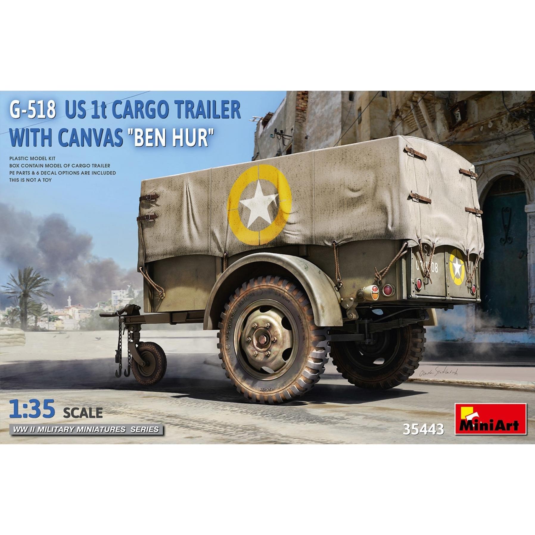 Other 1:35 US 1to. Cargo Trailer Ben Hur