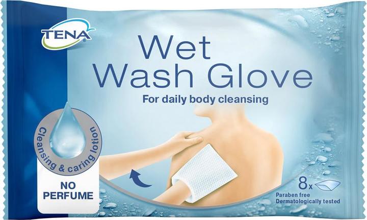 Image du produit Tena Wet Wash Gloves (8 x, Normal)