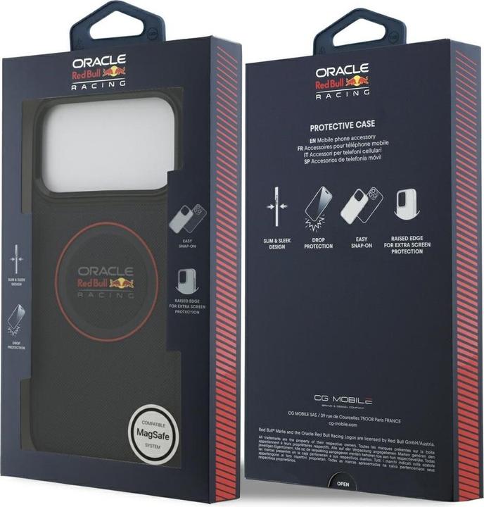 Produktbild Red Bull Case Meshed Red Ring & Metal Buttons MagSafe for iPhone 17 Pro Max navy (Apple iPhone 17 Pro Max)