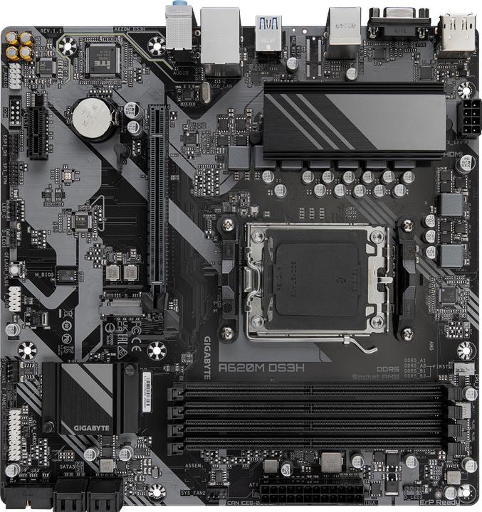 Produktbild Gigabyte A620M DS3H (AM5, AMD A620, mATX)