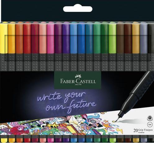 Produktbild Faber-Castell Fineliner Grip Set (Sortiert, 20 x)