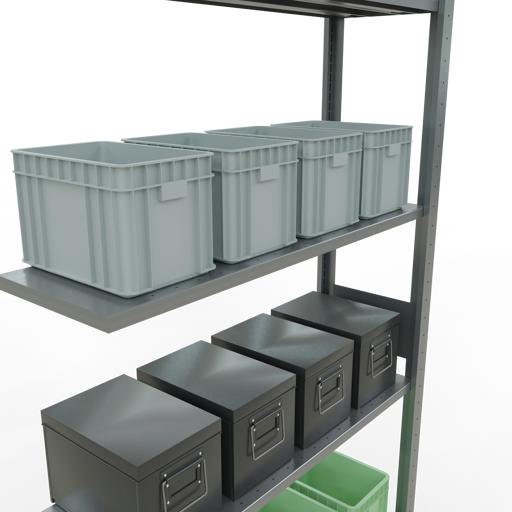 Image du produit Schulte Lagertechnik Système d'assemblage de rayonnages MULTIplus85 avec traverses de longueur