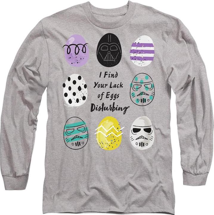 Actual product image Star Wars Unisex Adult Your Lack Of Easter Eggs Disturbing Darth Vader T-Shirt (L)