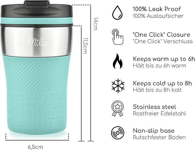 Actual product image Milu Insulated mug turquoise 0.21 l (0.21 l)