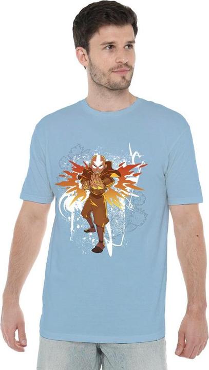 Immagine prodotto Avatar: The Last Airbender Maglietta Aang Fiore e Pesce Uomo (S)