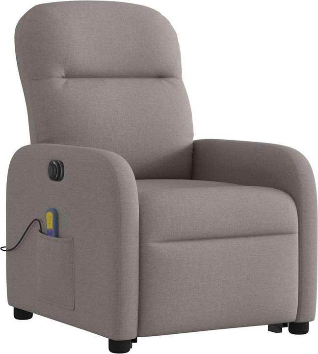 Produktbild VidaXL Elektrischer Massagesessel mit Aufstehhilfe Taupe Stoff