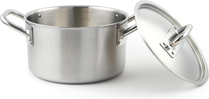 Productafbeelding Laguiole Induktionsgeeigneter Topf mit Deckel für einfache Reinigung (Steelpan, Aluminium, Roestvrij staal, 24 x 15 cm)