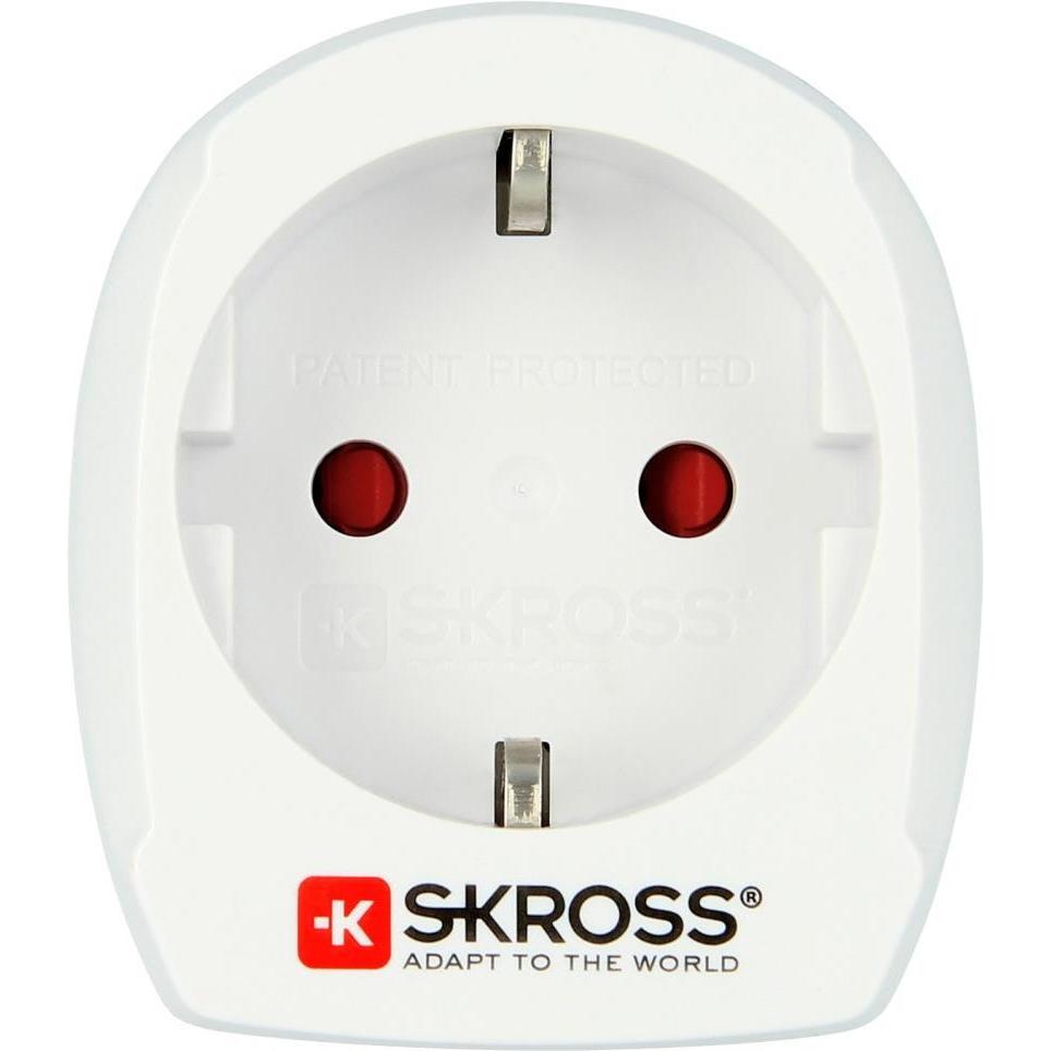 Skross, Reiseadapter, Reisestecker Europe to USA (Bulk Ware) weiss