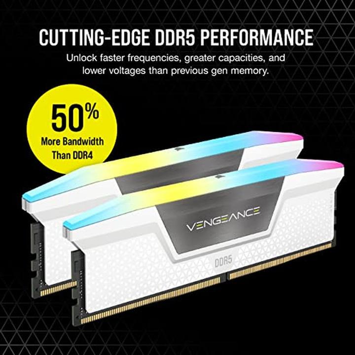 Productafbeelding Corsair Vengeance RGB (2 x 16GB, 5200 MHz, DDR5 RAM, DIMM 288 pin)