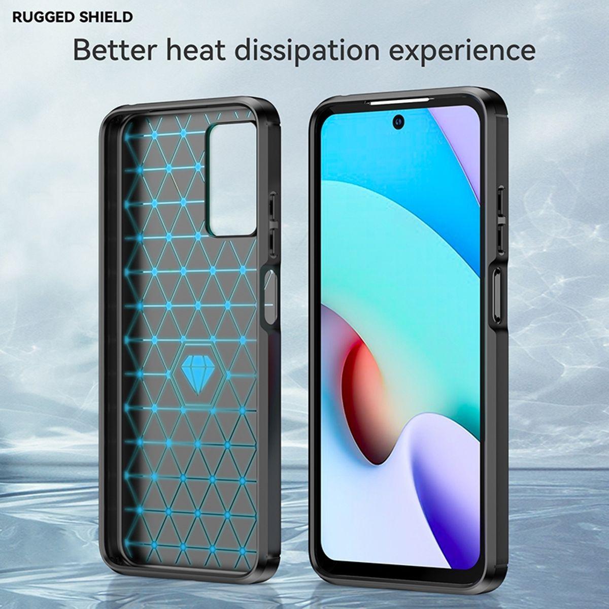 Thumbnail - König Design Hülle Handy Schutz für Xiaomi Sony Samsung Case Cover Bumper Carbon Optik Etuis (Xiaomi Redmi 10 Prime), Sm...