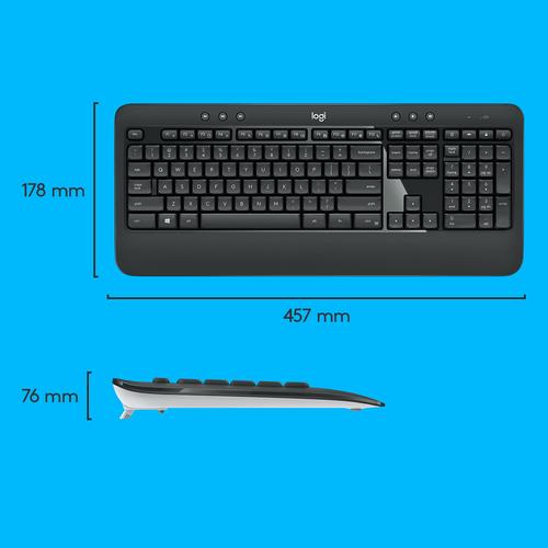 Image du produit Logitech MK540 Advanced (DE, Sans fil)