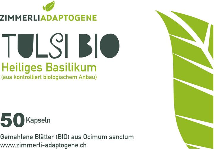 Produktbild Zimmerli Adaptogene Tulsi Kapseln (BIO) 50 Kapseln (1 Stück, Kapseln, 25 g)