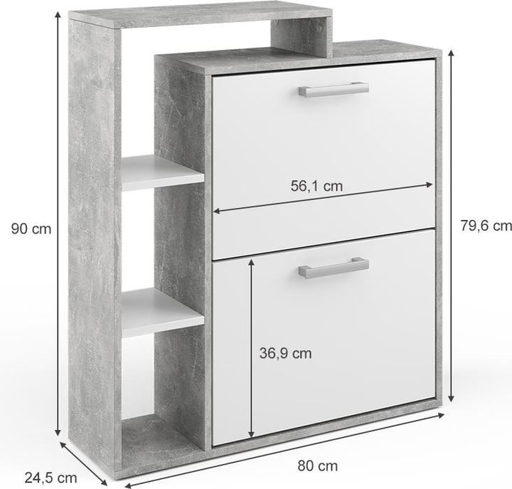 Produktbild Vicco Orlando (80 x 24.50 x 90 cm)