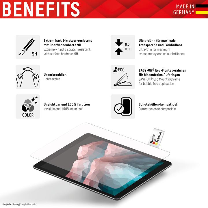 Immagine prodotto Displex Tablet Glass, Tablet Schutzglas (1 Pezzo/i, iPad 2022 (10a generazione))