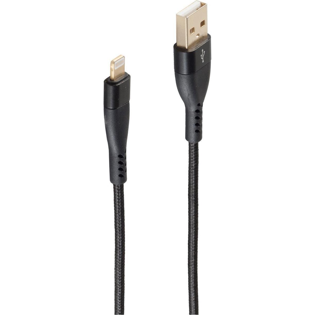 Thumbnail - Shiverpeaks PRO Serie II USB 2.0 Lade-Anschlusskabel Typ A auf 8-Pin Stecker, 2,0m (2 m, USB 2.0), USB Kabel