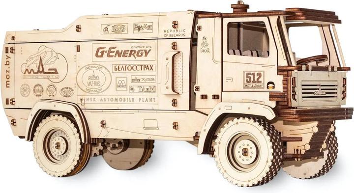 Actual product image Eco Wood Art Rally Truck MAZ 5309RR - 3D wooden kit