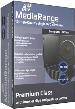 Image du produit MediaRange Pochettes de remplacement pour DVD Slimbox, pour 1 support DVD