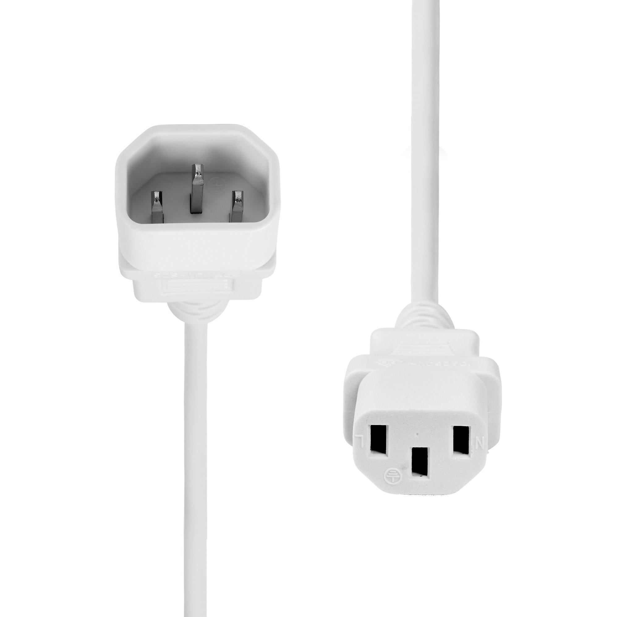Thumbnail - ProXtend Power Extension Cord C13 to C14 3M White (3 m), Stromkabel