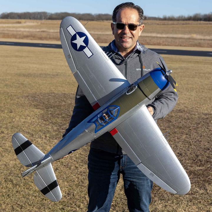 Produktbild E-Flite FLIEGER P-47 RAZORBA. 1200mm EP BNP BNF BASIC (Warbird)