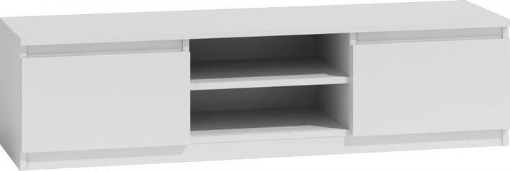 Actual product image Topeshop RTV140 BIEL TV Stand & Entertainment Center 2 Shelves (140 x 40 x 36 cm)