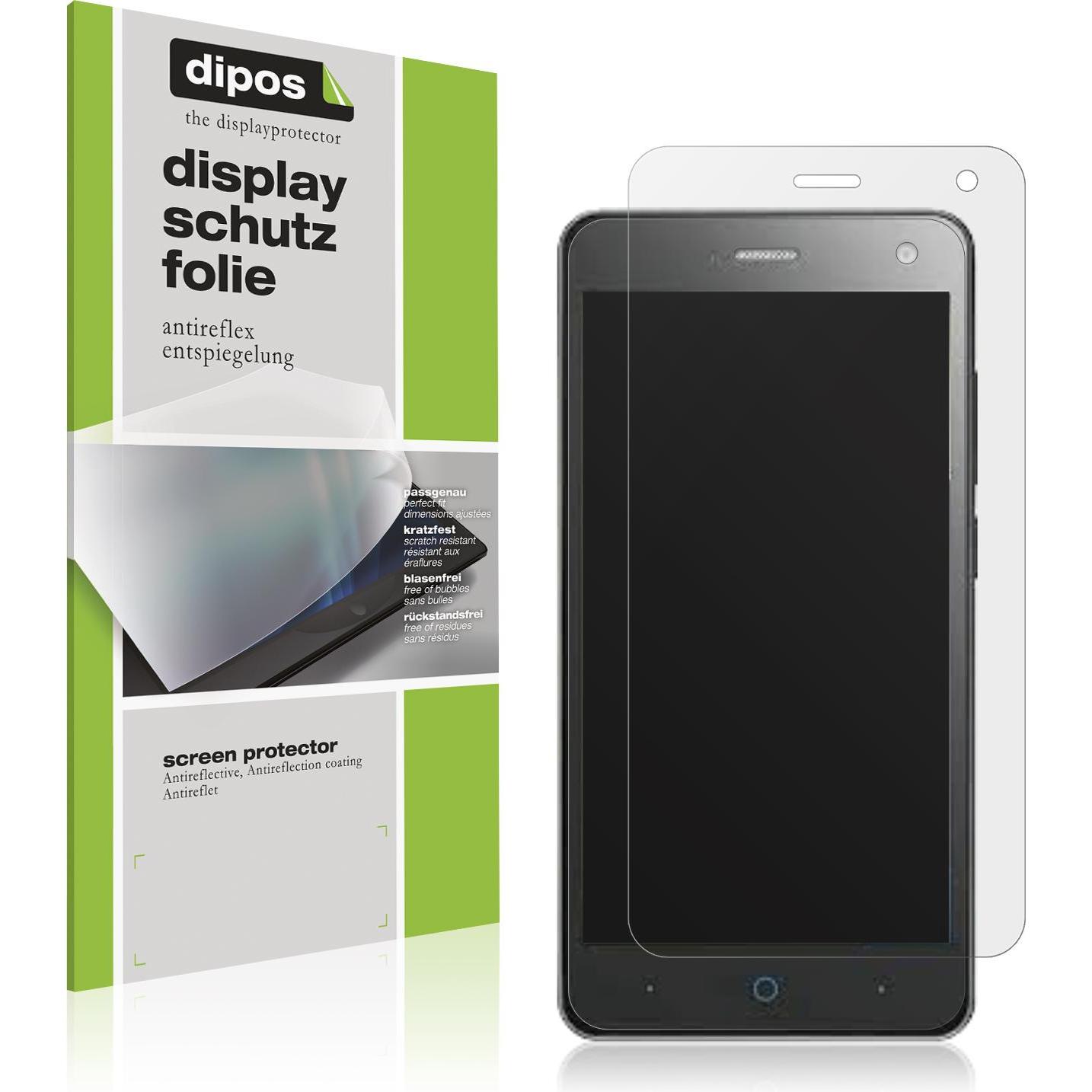 Dipos Displayschutzfolie Antireflex (1 Stück, ZTE Blade L3), Smartphone Schutzfolie, Transparent