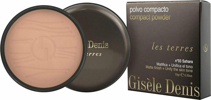 Actual product image Gisele Denis GISÈLE DENIS Les Terres Compact Powder N03 Sahara High Coverage Face Care 15g (N03 Sahara)
