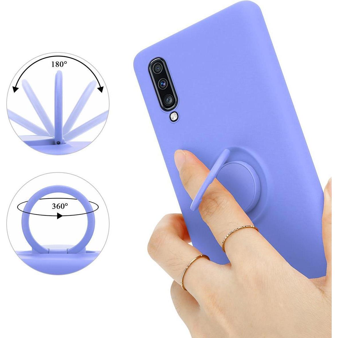 Thumbnail - Cadorabo TPU Liquid Ring Silicone Case Hülle (Samsung Galaxy A70S, Samsung Galaxy A70), Smartphone Hülle, Violett