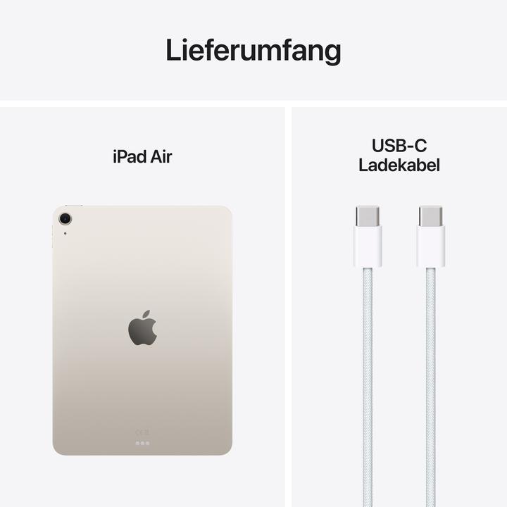Produktbild Apple iPad Air 11 2025 (M3) (nur WLAN, 11", 256 GB, Starlight)