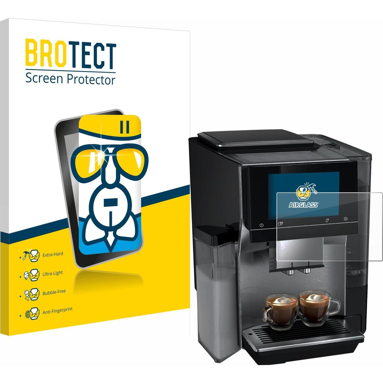 BROTECT Schutzglas Schutzfolie Glas Folie Displayschutz klar, Zubehör Kaffeemaschinen, Transparent