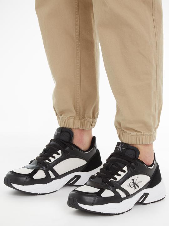 Actual product image Calvin Klein Retro Tennis Lace up Heren Sneakers - Zwart/Wit - Maat 42 (42)