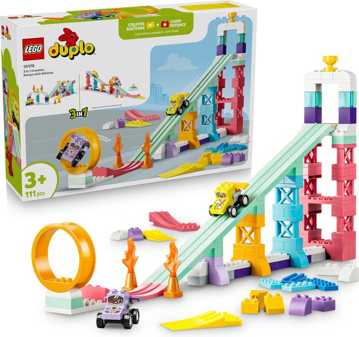 LEGO Kreative Sprungschanzen mit kleinen Flitzern 3-in-1-Set (10478)