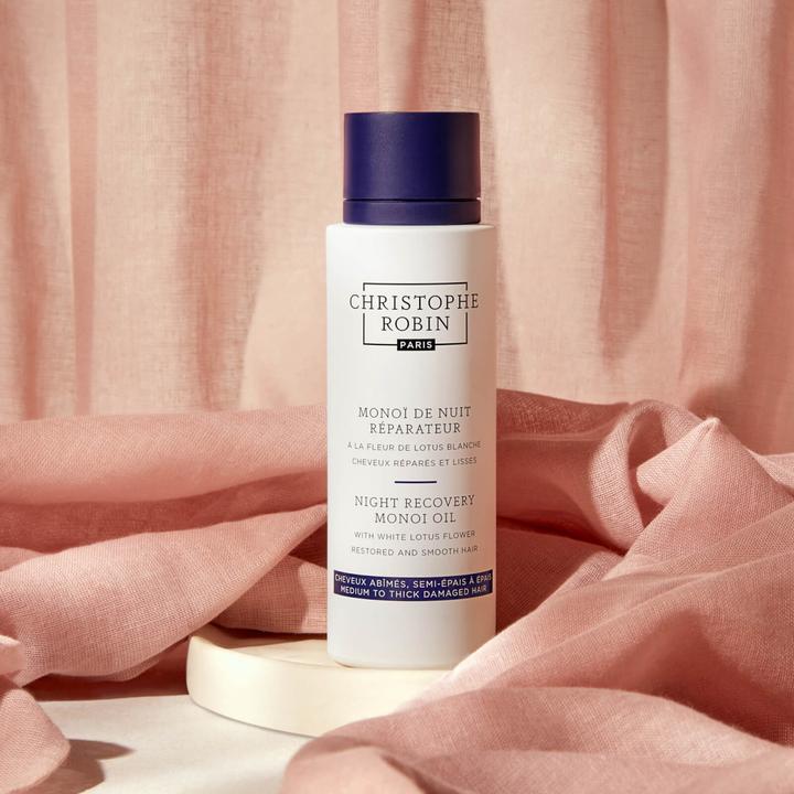 Image du produit Christophe Robin Monoï de Nuit Réparateur à la Fleu de Lotus Blanche (150 ml)