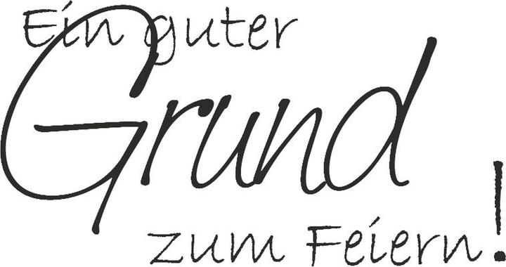 Nährwerte und Zutaten Heyda Motivstempel 'Ein guter Grund zum Feiern!' 6,5x3,5cm