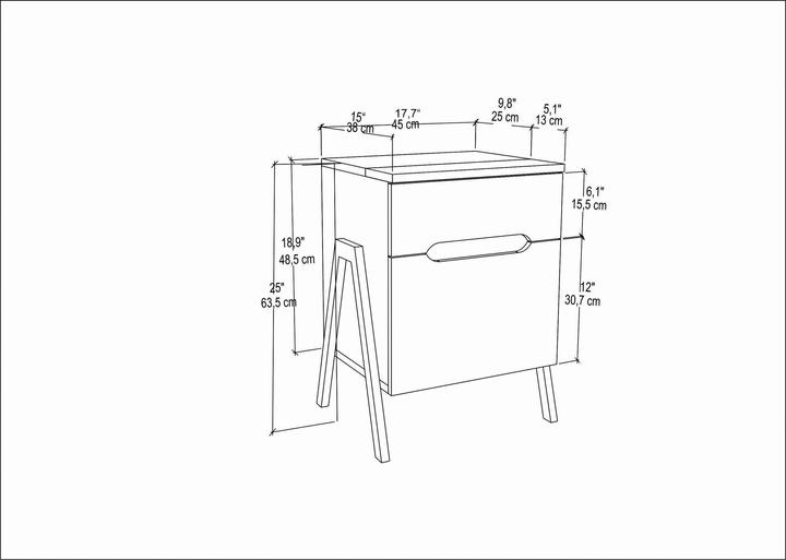 Image du produit Kalune Design Maxime (45 x 38 x 63.50 cm)