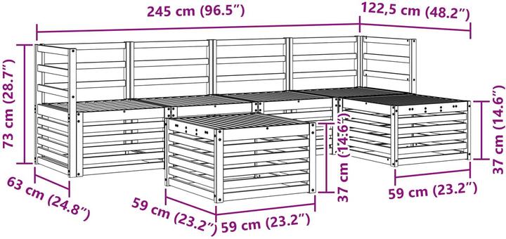 Produktbild vidaXL Outdoor-Sofa