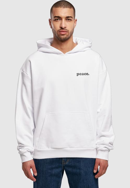 Produktbild Merchcode Peace - Wording Peace White and Peace - Graffiti with Ultra Heavy Hoody - 111859 (L)