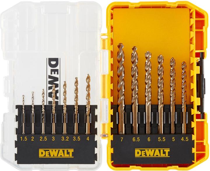 Actual product image DeWalt HSSG twist drill bit set 1.5mm 7mm, 13 pieces for metal (1.5 mm)