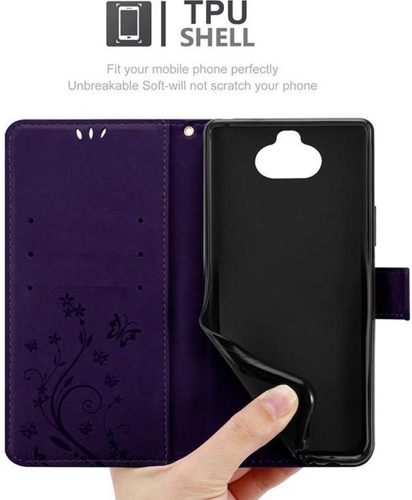 Actual product image Cadorabo Flower Book Cover (Sony Xperia 8)