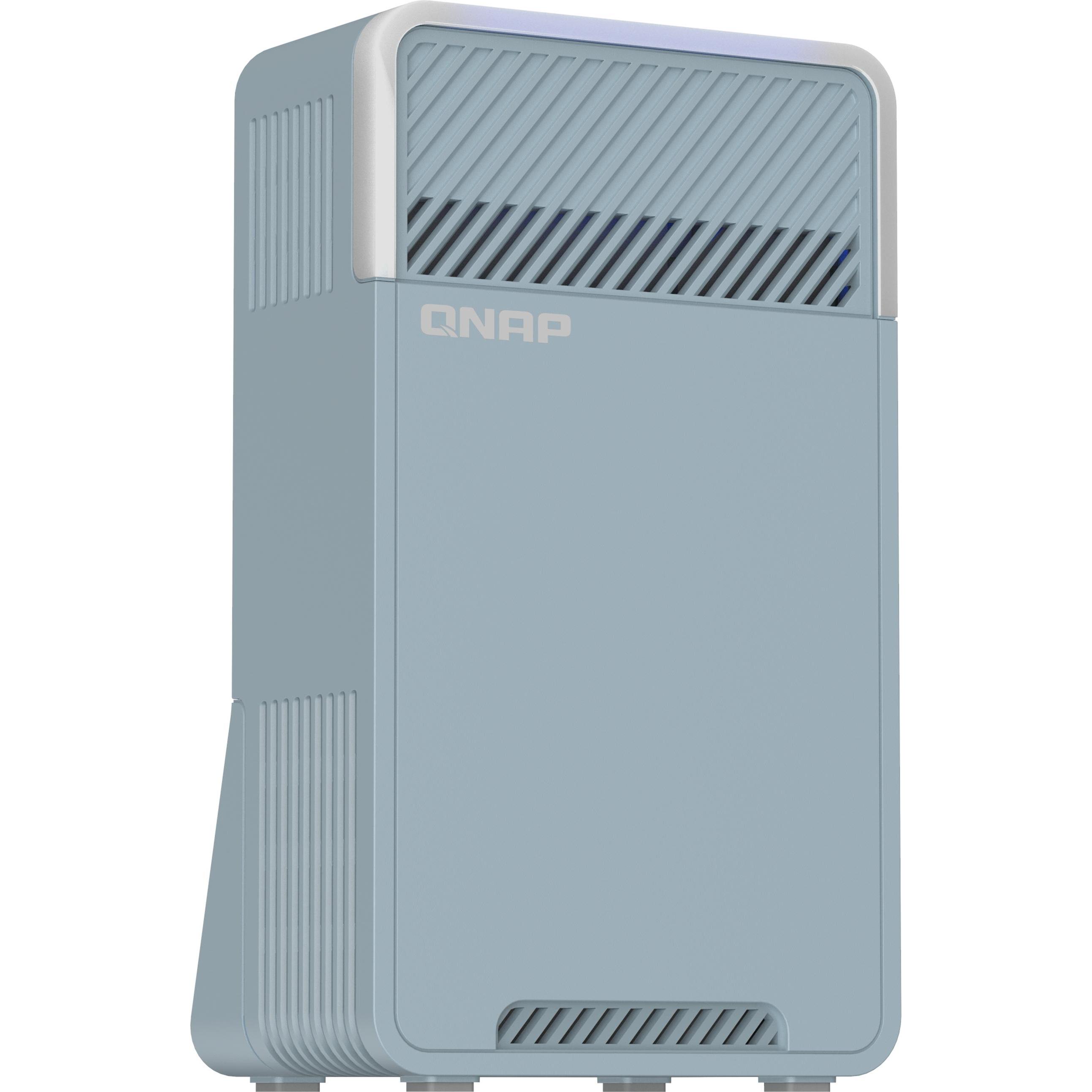 QNAP QMiro-201W, WiFi Mesh, Tri-band, home SD-WAN router, Router, Blau