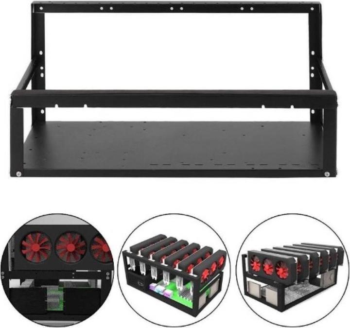 Actual product image PowerGuard GPU Mining Rig Case