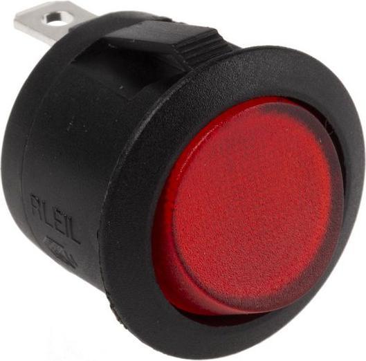 RS PRO Commutateur bascule lumineux rouge 12Vcc