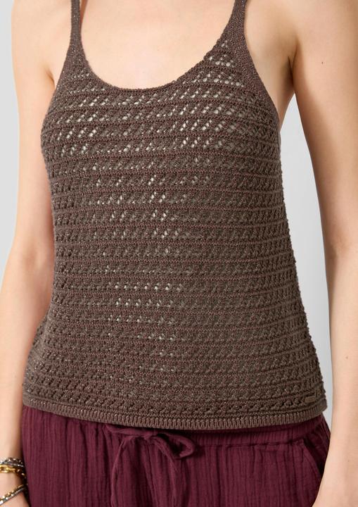Produktbild s.Oliver Ajourstrick-Top mit Glitzereffekt (XL)