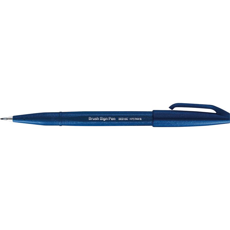 Thumbnail - Pentel, Malstifte, Sign Pen (Stahlblau, 1 x)