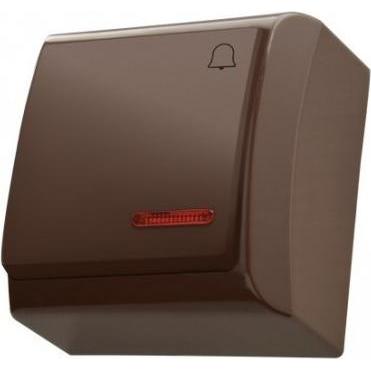 Ospel ŁN-6BS/24, Taster + Schalter, Braun