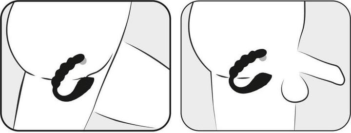 Actual product image Black Velvets Bendable dual stimulator