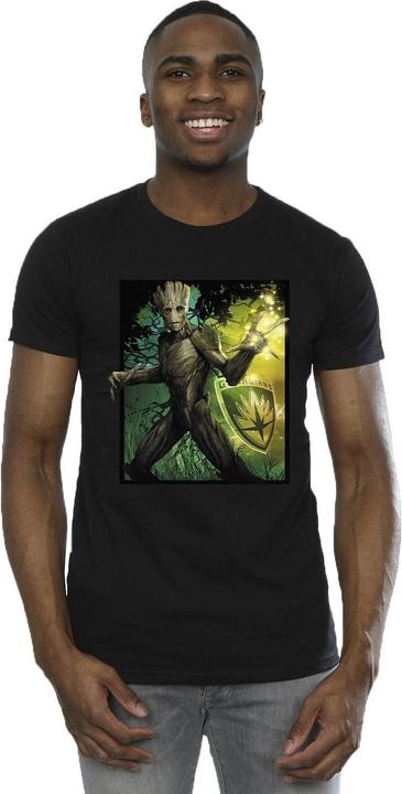 Actual product image Mens Guardians Of The Galaxy Groot Forest Energy T-Shirt (S)