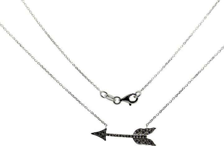 Produktbild Leyda Kette Pfeil (Synthetischer Stein, Silber, 42 cm)