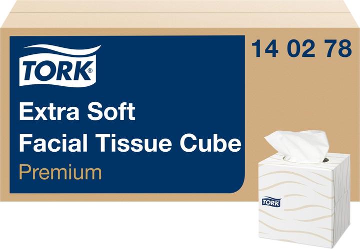 Productafbeelding Tork Cosmetische doekjes 140278 wit, 2-laags 100 vel